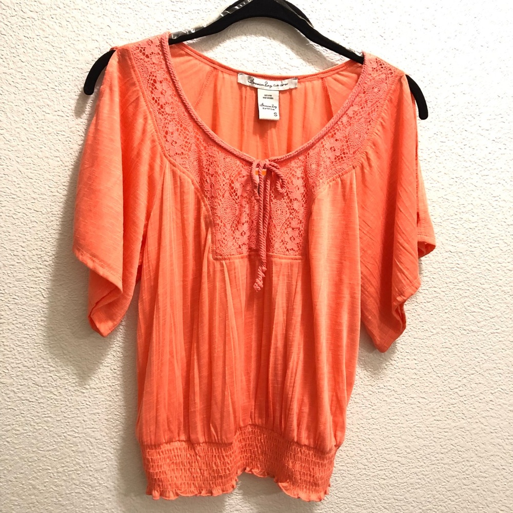 American Rag Santa Fe blouse, Size S, Orange
